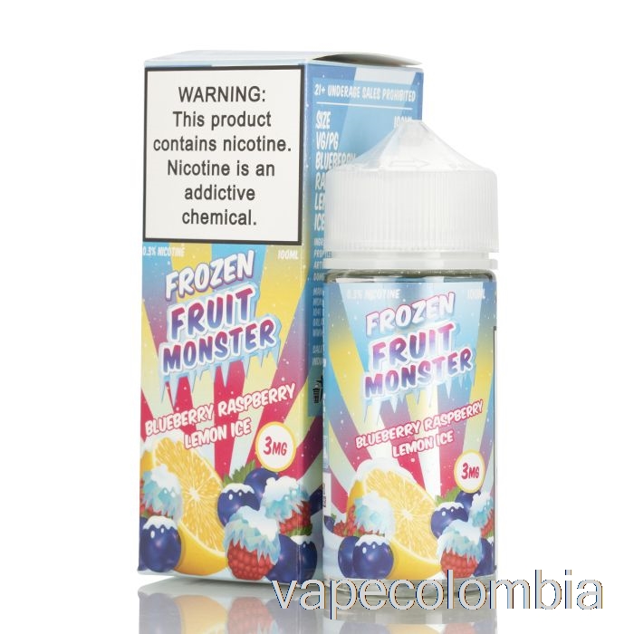 Vape Kit Completo Ice Blueberry Frambuesa Limón - Frozen Fruit Monster - 100ml 6mg
